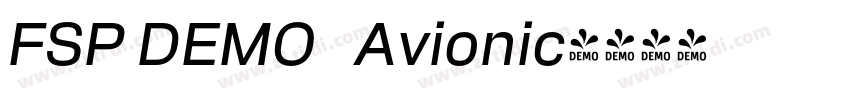 FSP DEMO   Avionic字体转换